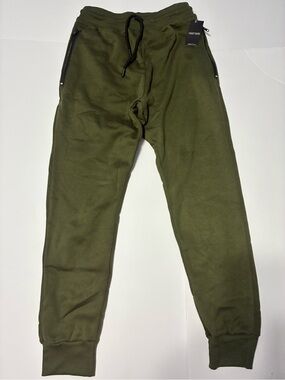 Money Jones Essentials Olive Fleece Joggers Sz S NWT